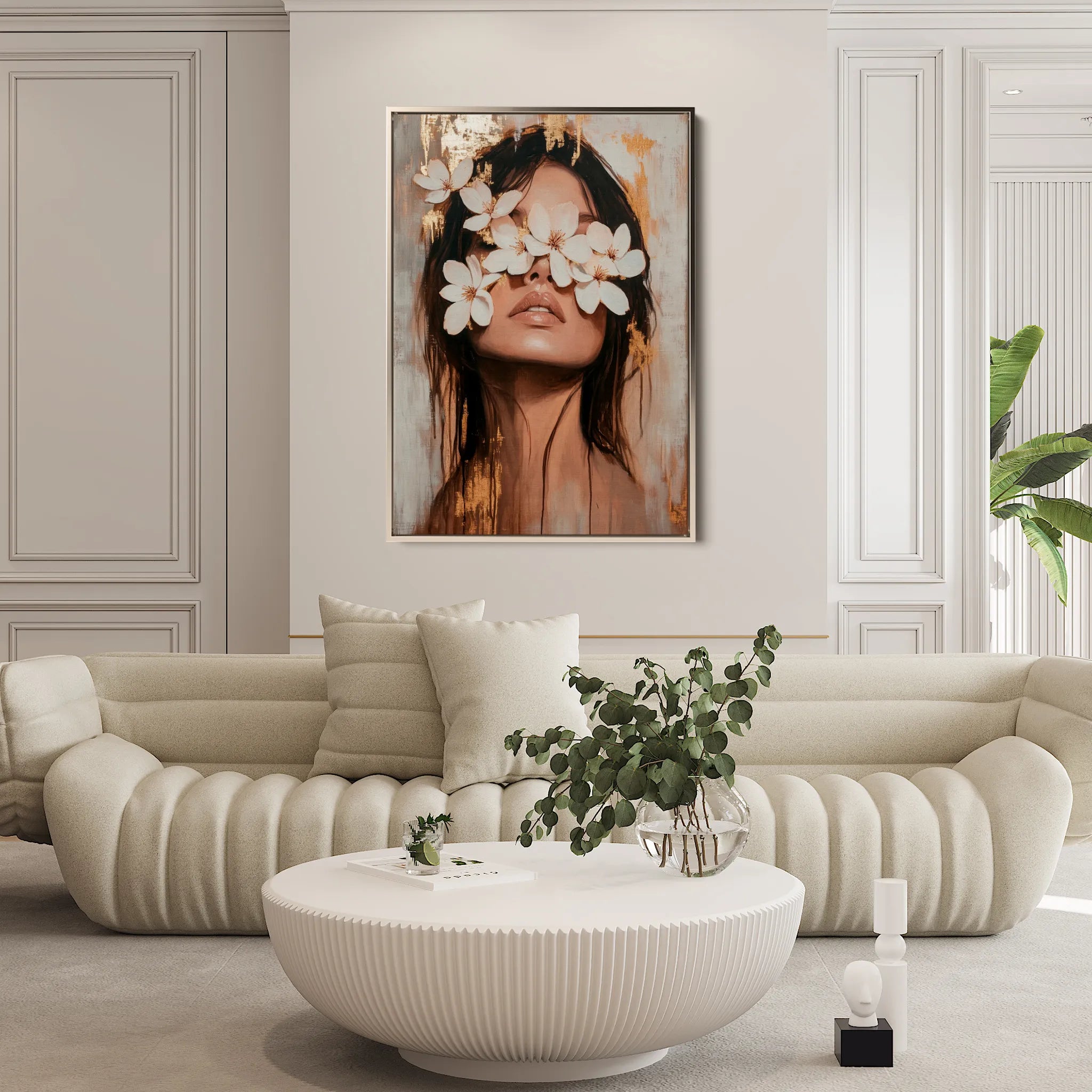 Portrait 225 Canvas Art 60 x 40 cm / Black