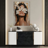 Portrait 225 Canvas Art 60 x 40 cm / Black