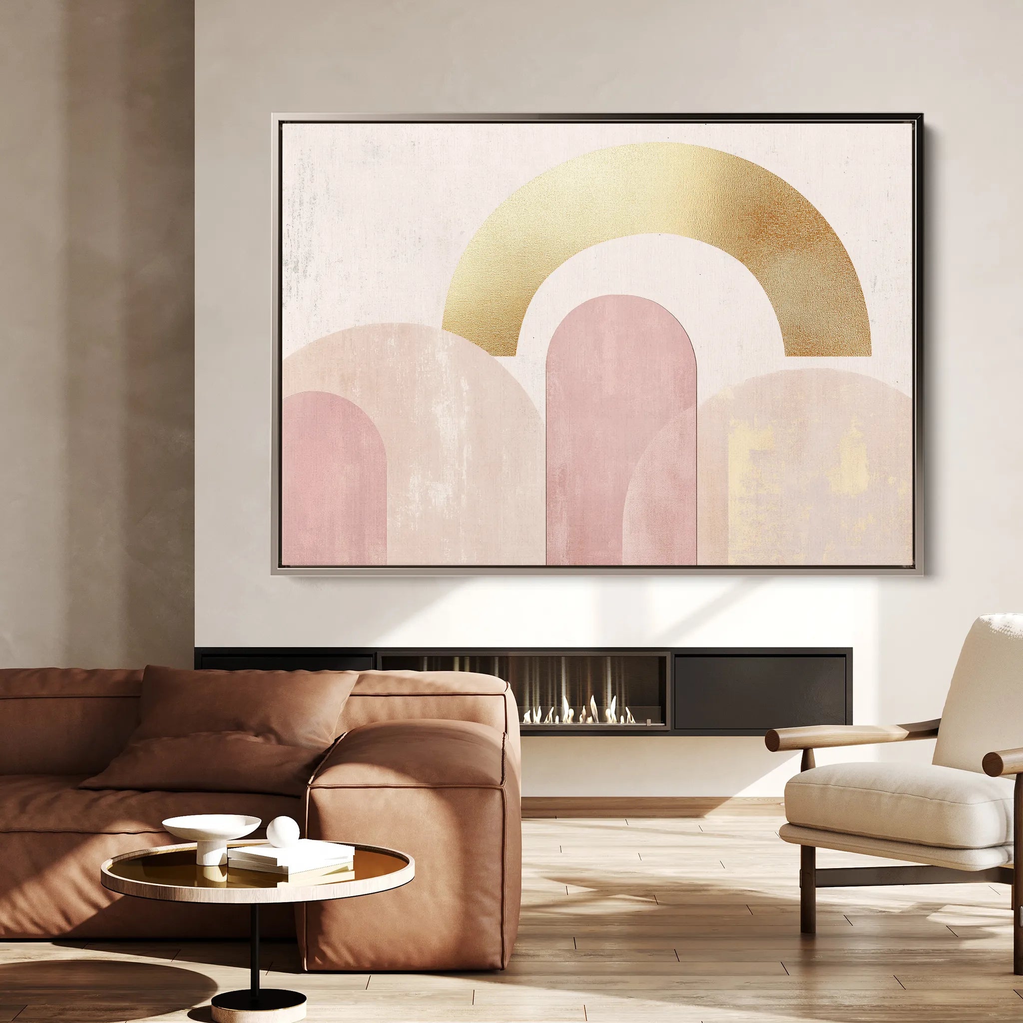 Boho 226 Canvas Art 60 x 40 cm / Black