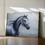 Horses 226 Canvas Art 60 x 40 cm / Black