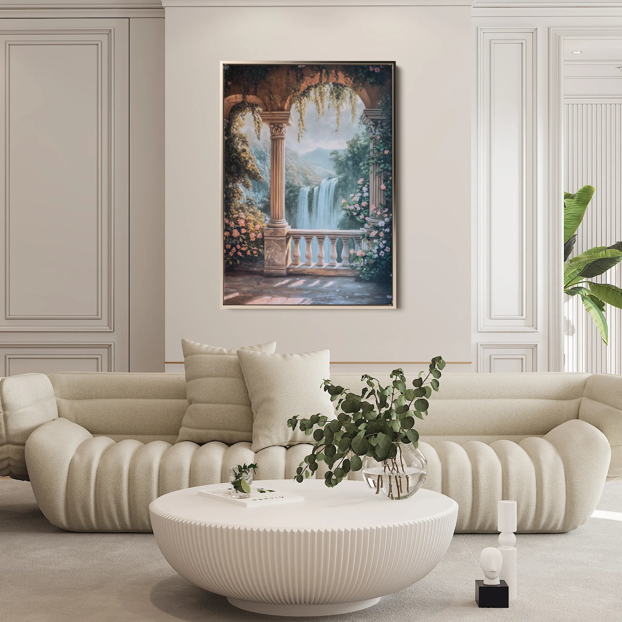 Landscape 226 Canvas Art 60 x 40 cm / Black