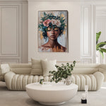 Portrait 226 Canvas Art 60 x 40 cm / Black