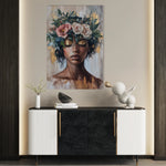 Portrait 226 Canvas Art 60 x 40 cm / Black