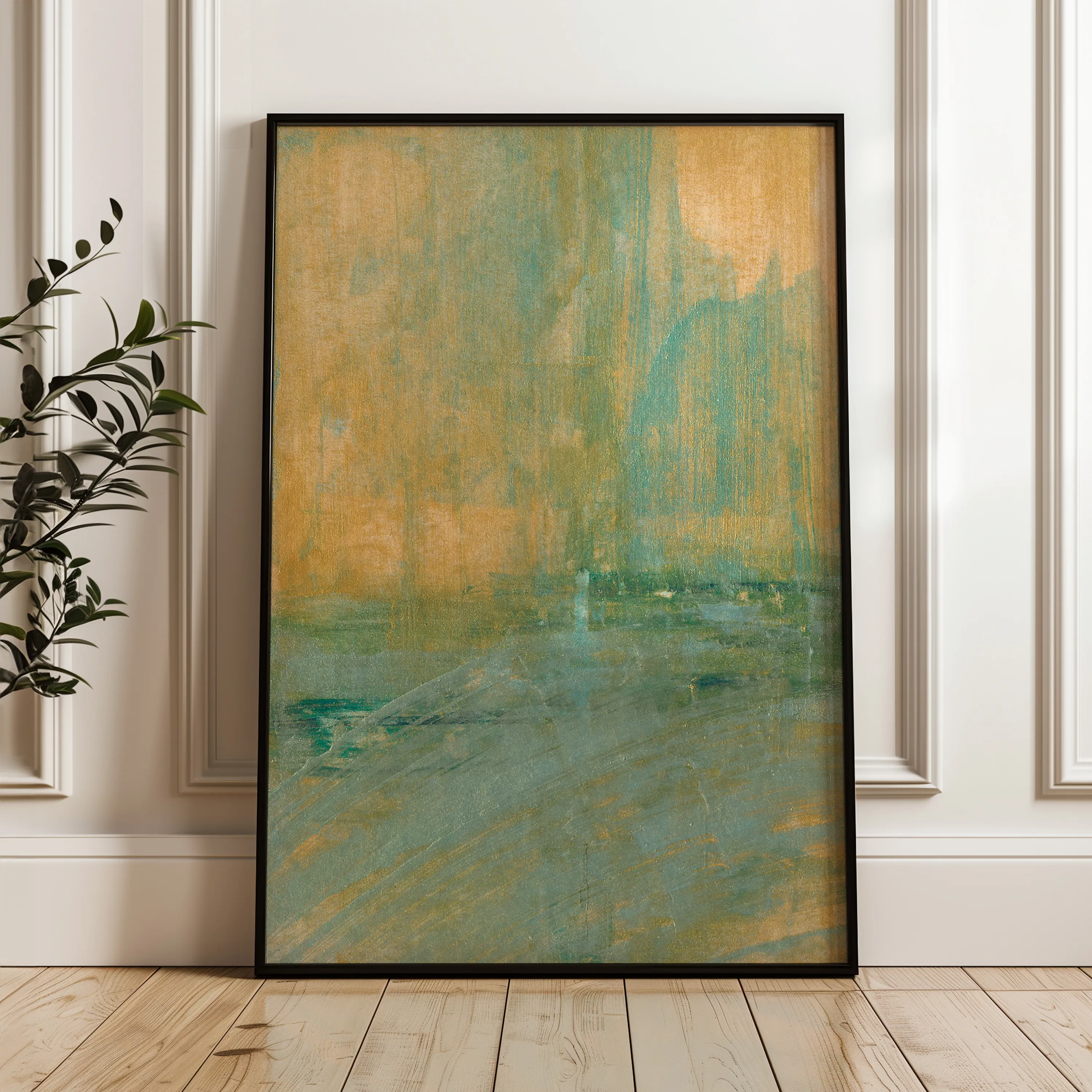 Abstract 227 Canvas Art 60 x 40 cm / Black