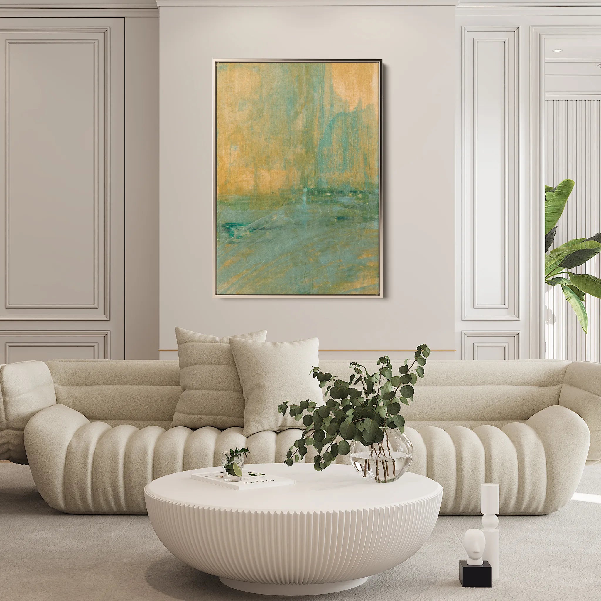Abstract 227 Canvas Art 60 x 40 cm / Black