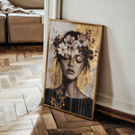 Portrait 227 Canvas Art 60 x 40 cm / Black