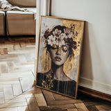 Portrait 227 Canvas Art 60 x 40 cm / Black