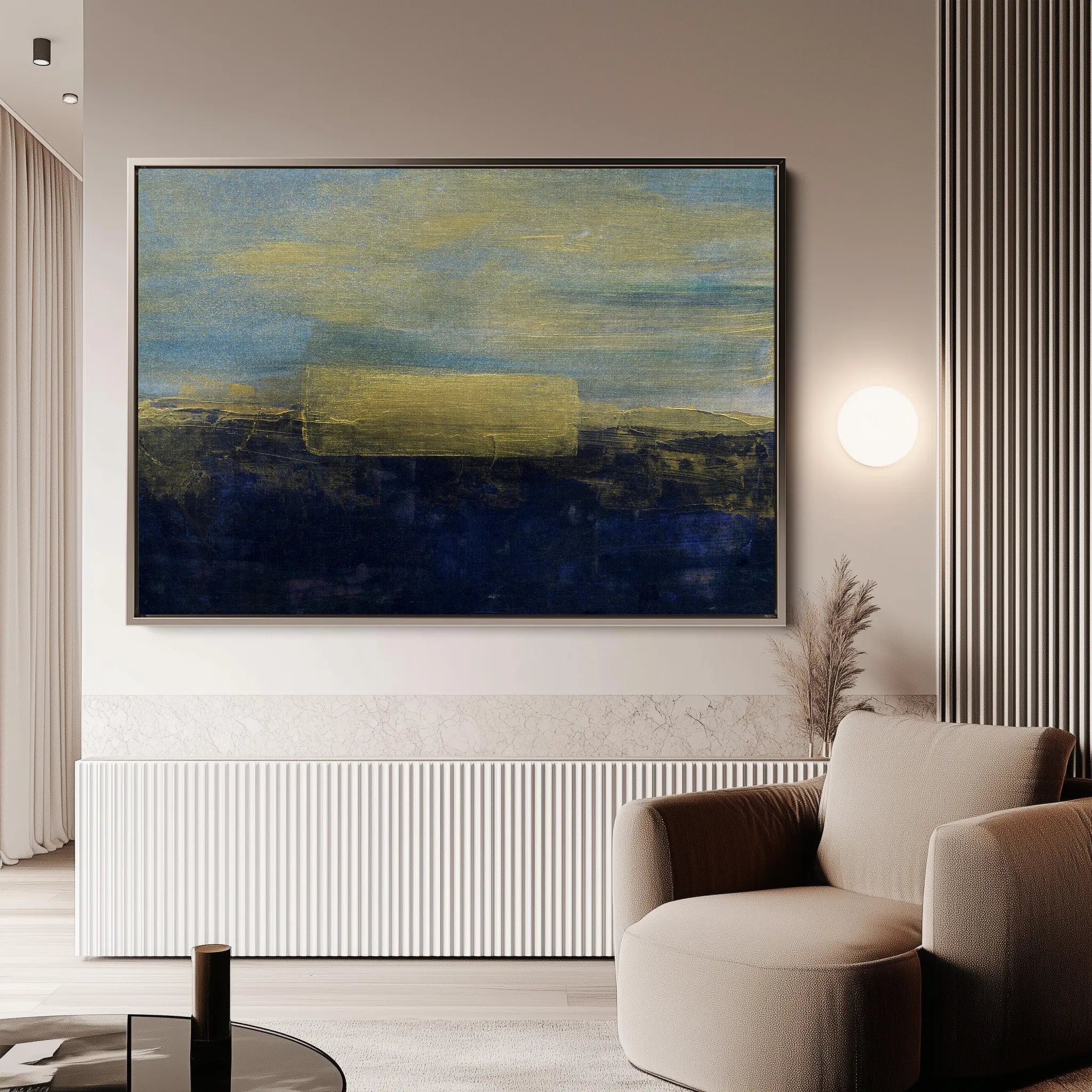 Abstract 228 Canvas Art 60 x 40 cm / Black