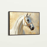Horses 228 Canvas Art 60 x 40 cm / Black