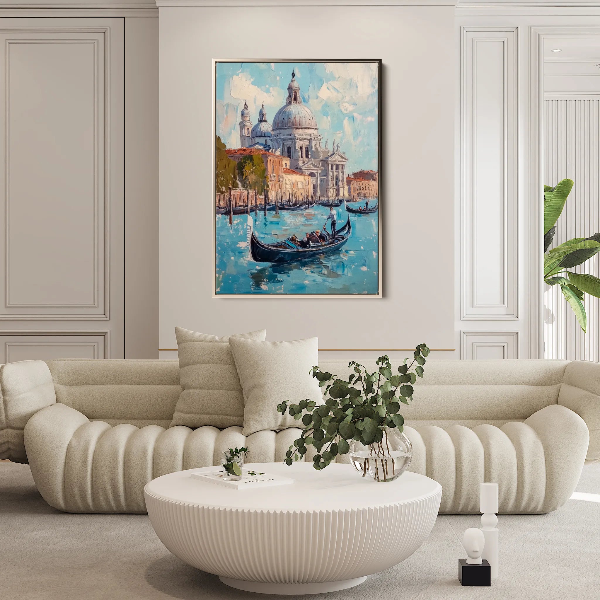 Landscape 228 Canvas Art 60 x 40 cm / Black