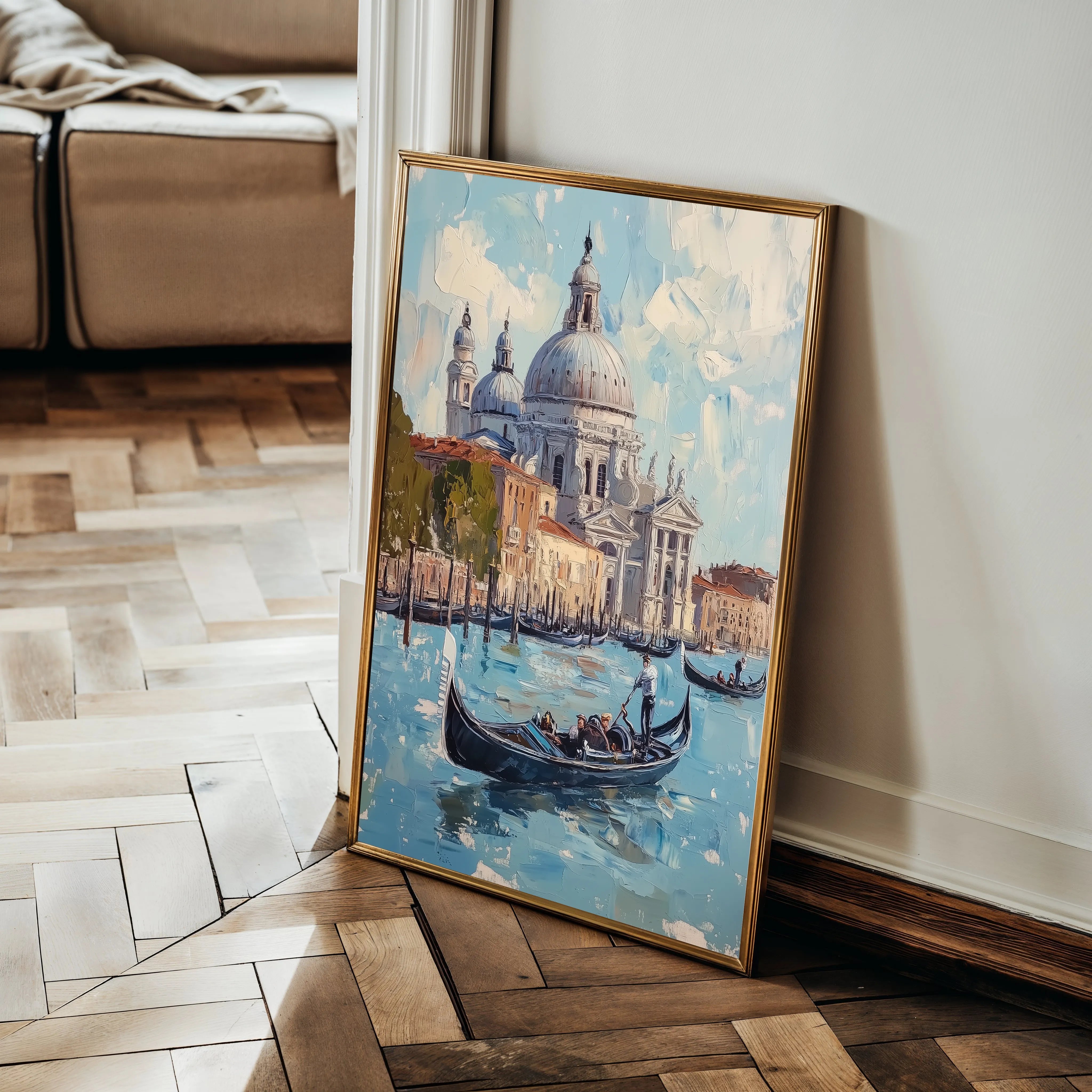 Landscape 228 Canvas Art 60 x 40 cm / Black