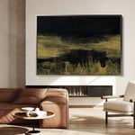 Abstract 229 Canvas Art 60 x 40 cm / Black