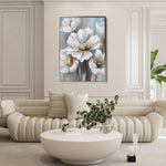 Floral 229 Canvas Art 60 x 40 cm / Black