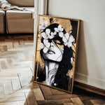 Portrait 229 Canvas Art 60 x 40 cm / Black