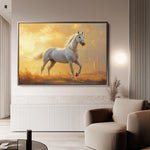 Horses 230 Canvas Art 60 x 40 cm / Black