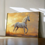 Horses 230 Canvas Art 60 x 40 cm / Black