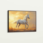 Horses 230 Canvas Art 60 x 40 cm / Black