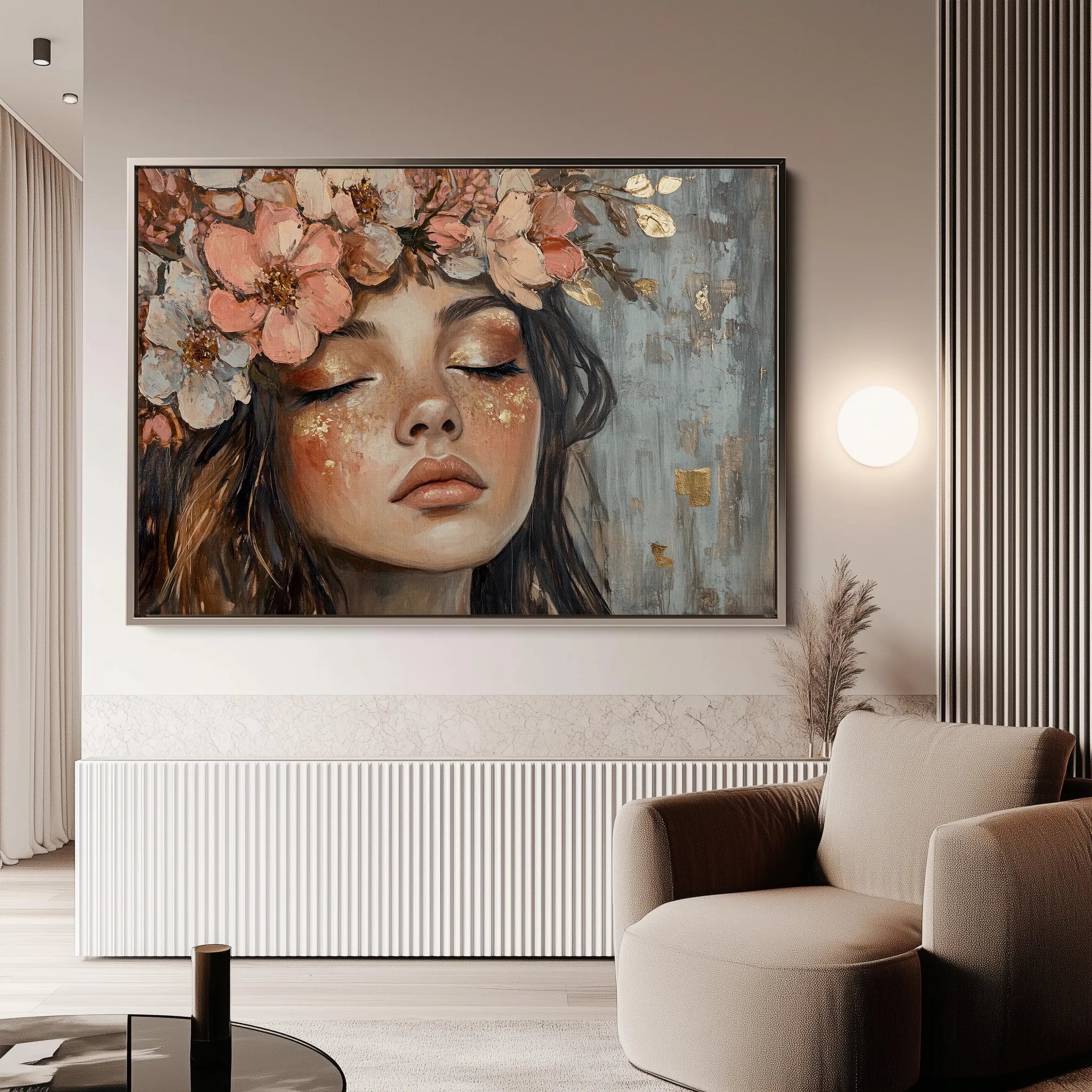 Portrait 230 Canvas Art 60 x 40 cm / Black