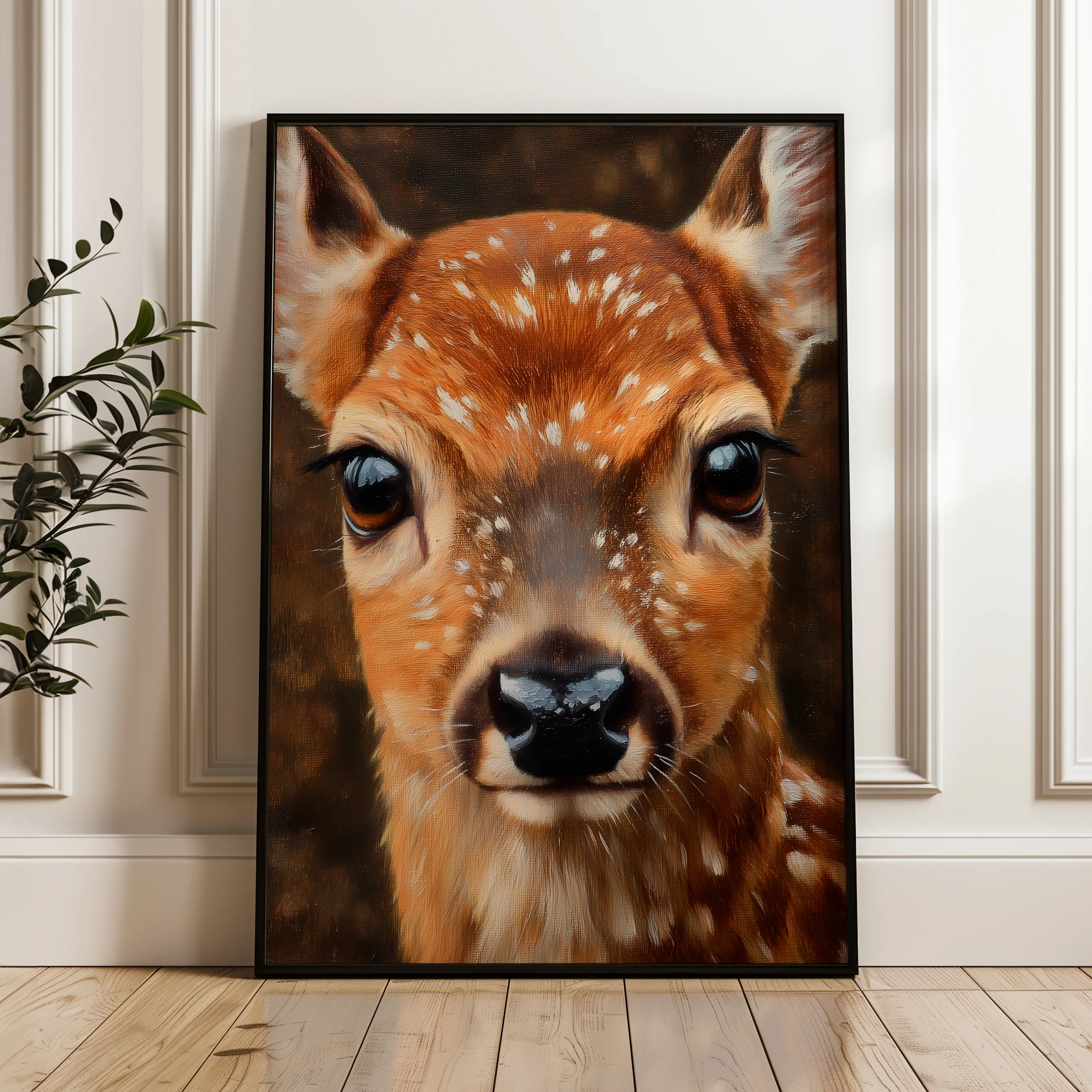 Animals 231 Canvas Art 60 x 40 cm / Black