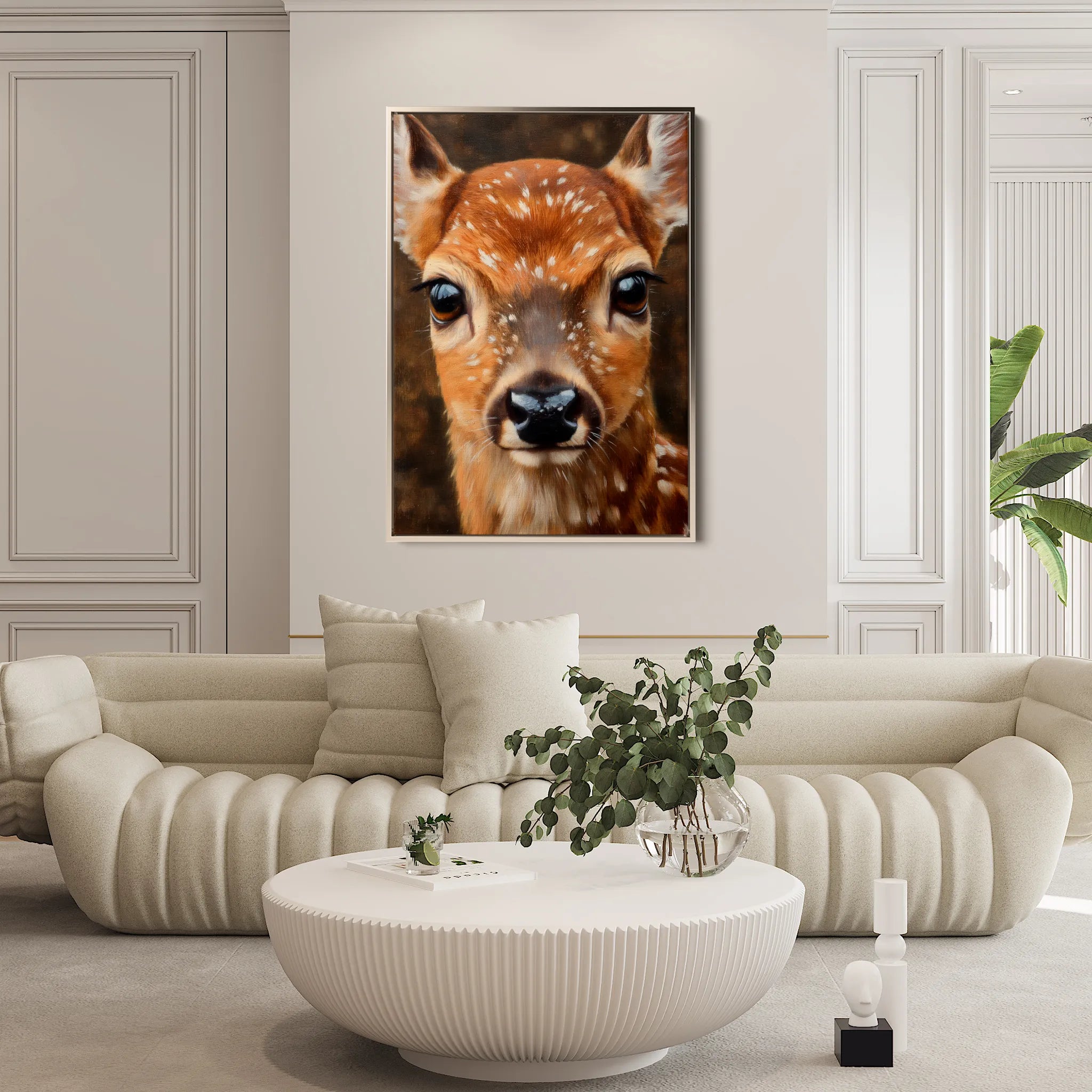 Animals 231 Canvas Art 60 x 40 cm / Black