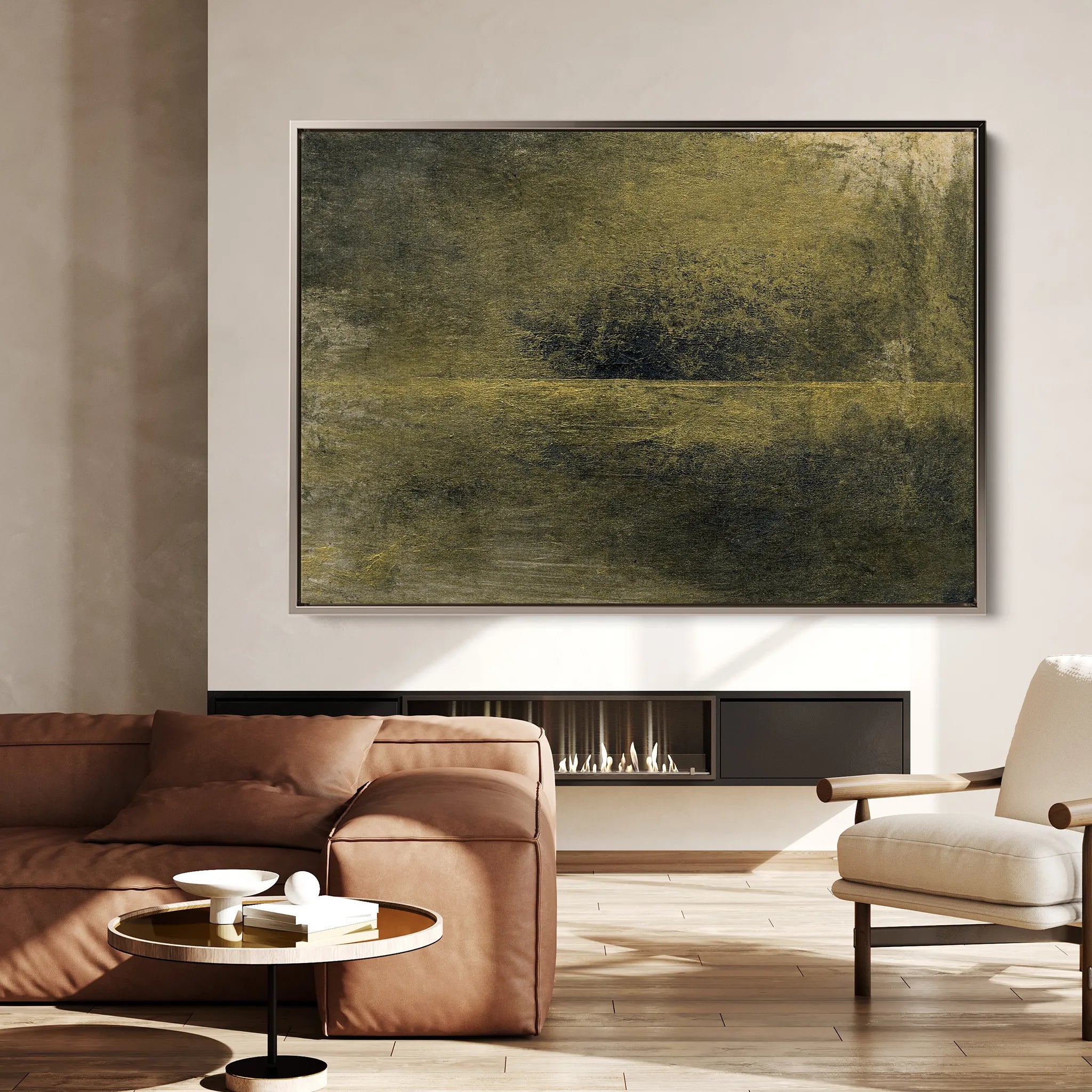 Abstract 231 Canvas Art 60 x 40 cm / Black
