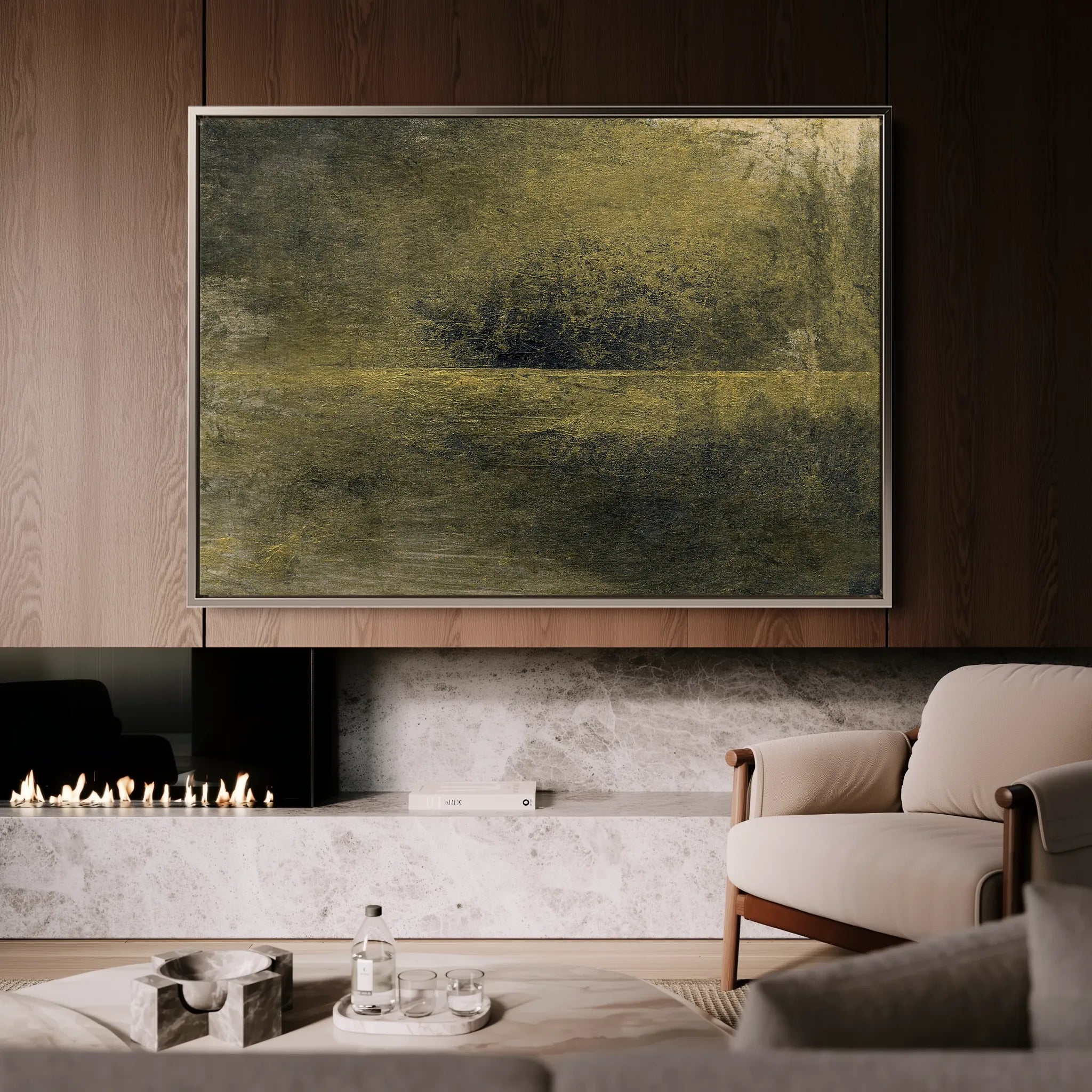Abstract 231 Canvas Art 60 x 40 cm / Black