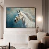 Horses 231 Canvas Art 60 x 40 cm / Black