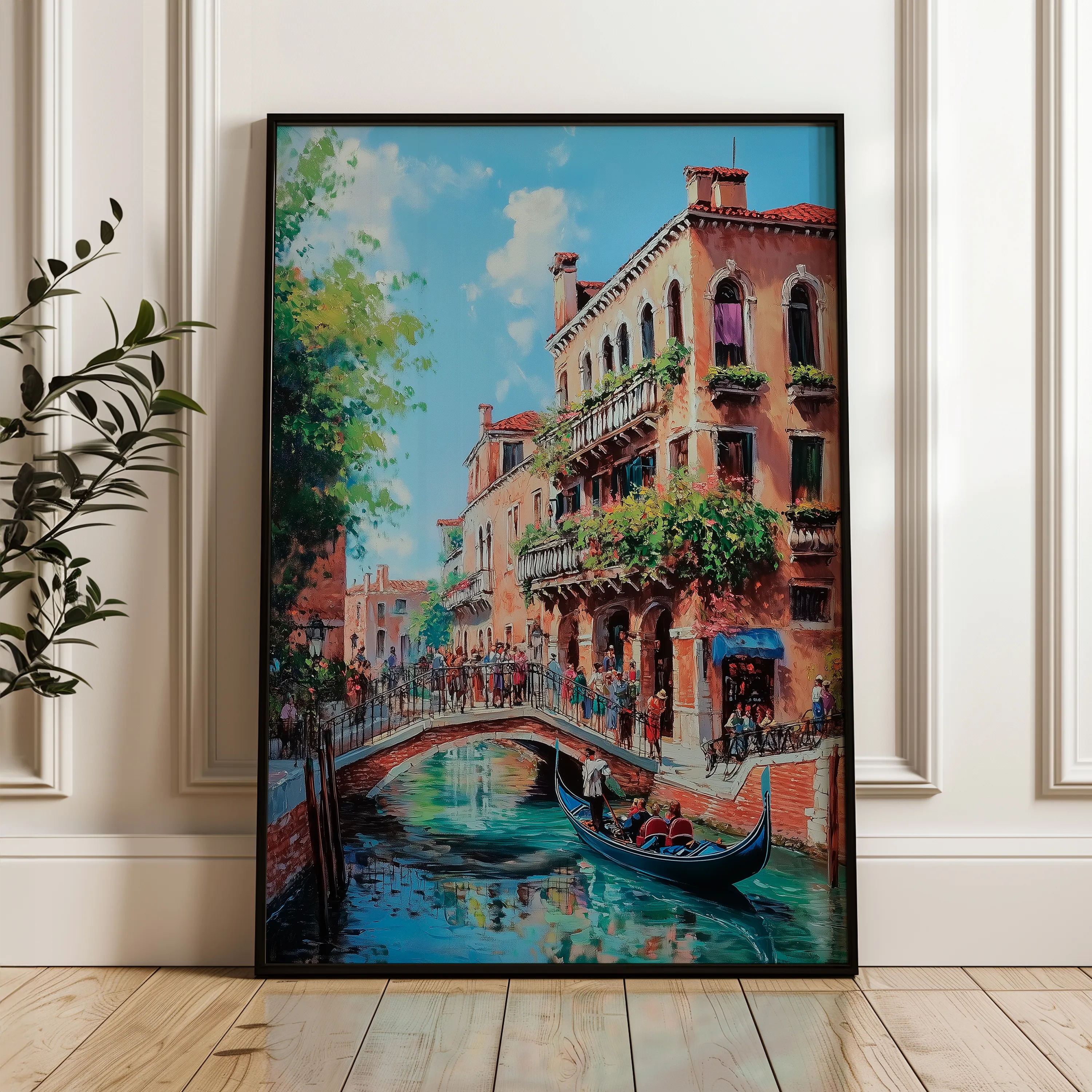 Landscape 231 Canvas Art 60 x 40 cm / Black