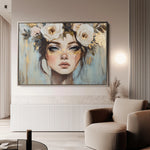 Portrait 231 Canvas Art 60 x 40 cm / Black