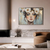 Portrait 231 Canvas Art 60 x 40 cm / Black