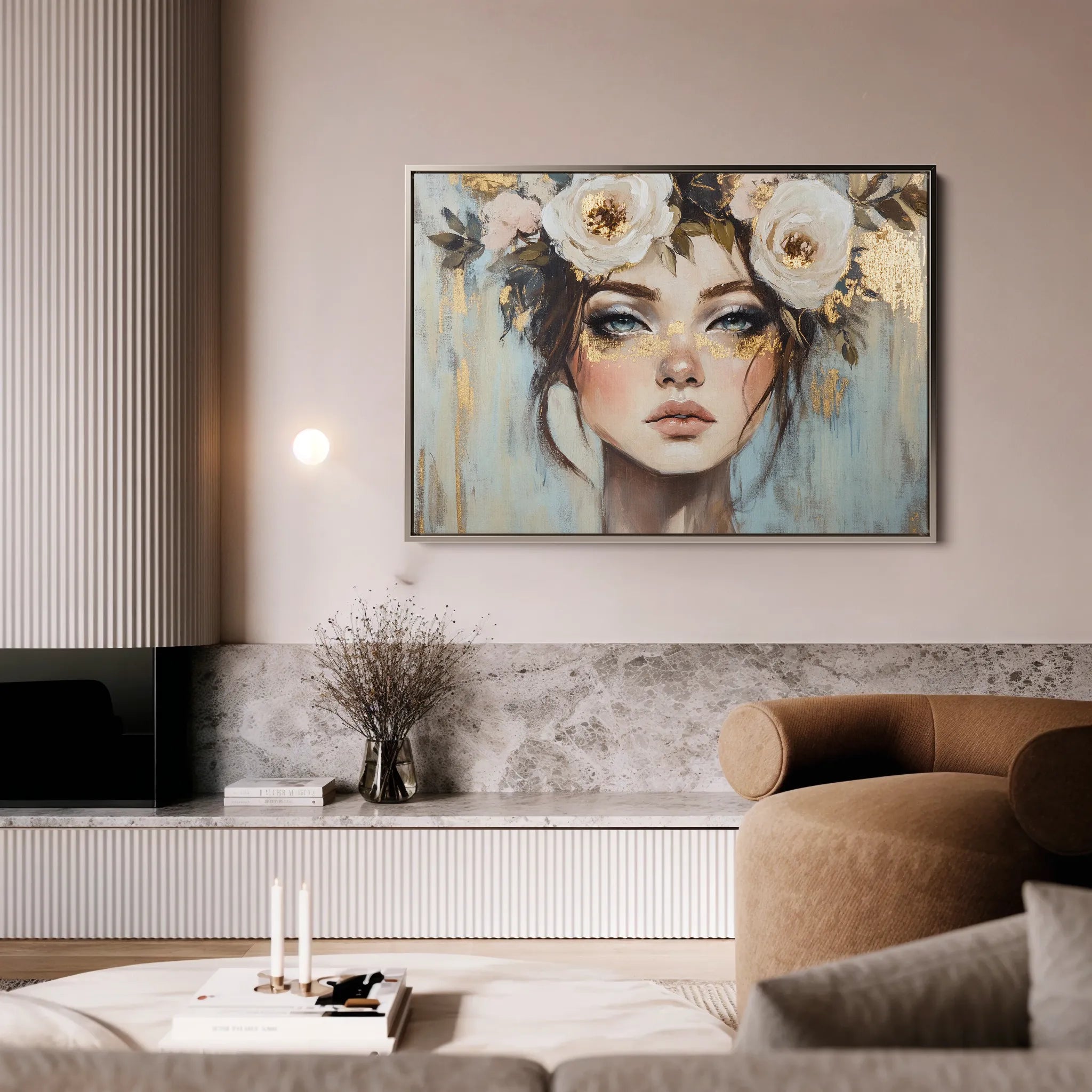 Portrait 231 Canvas Art 60 x 40 cm / Black