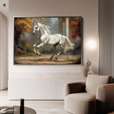 Horses 232 Canvas Art 60 x 40 cm / Black