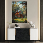 Landscape 232 Canvas Art 60 x 40 cm / Black