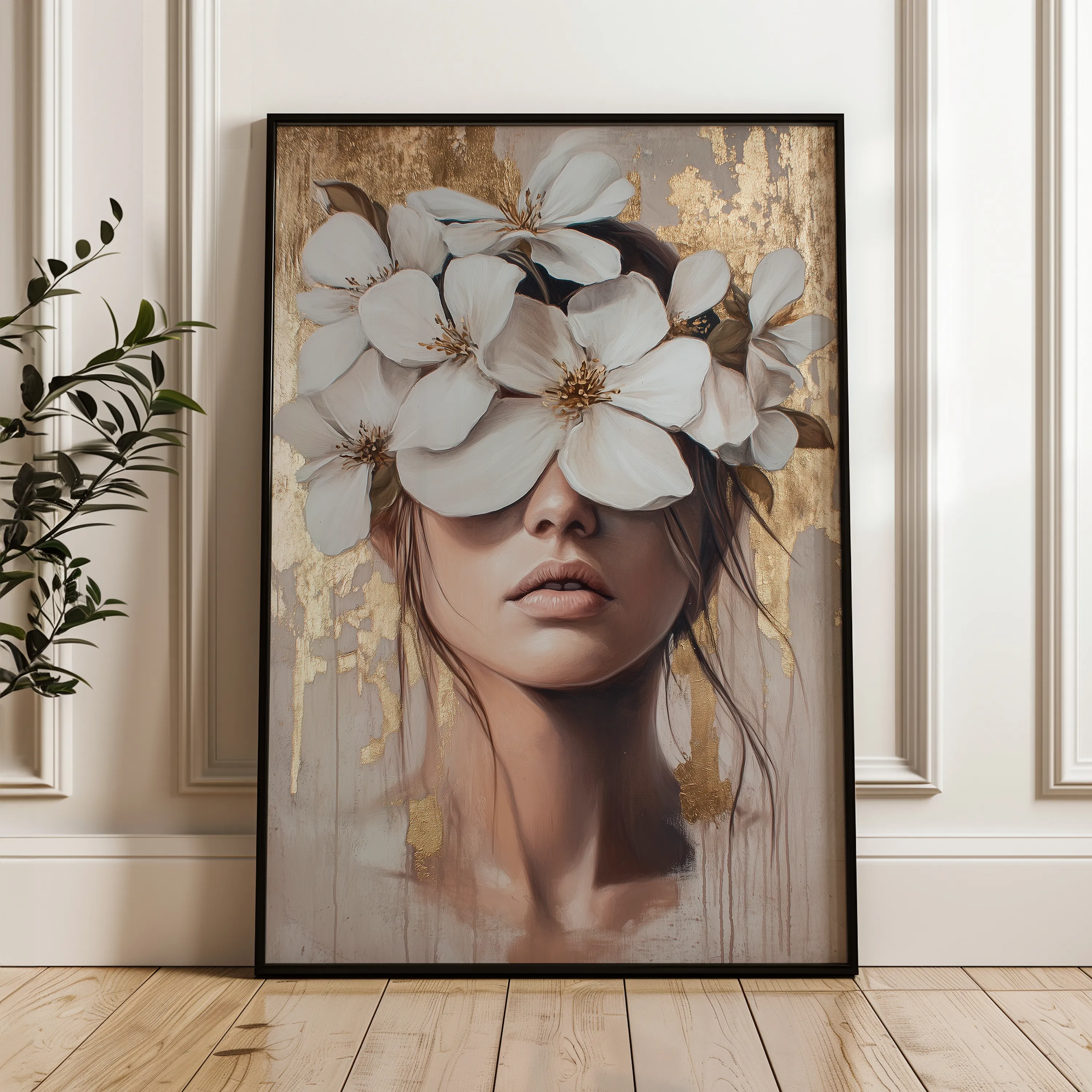 Portrait 232 Canvas Art 60 x 40 cm / Black
