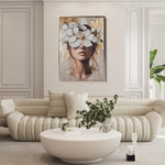 Portrait 232 Canvas Art 60 x 40 cm / Black