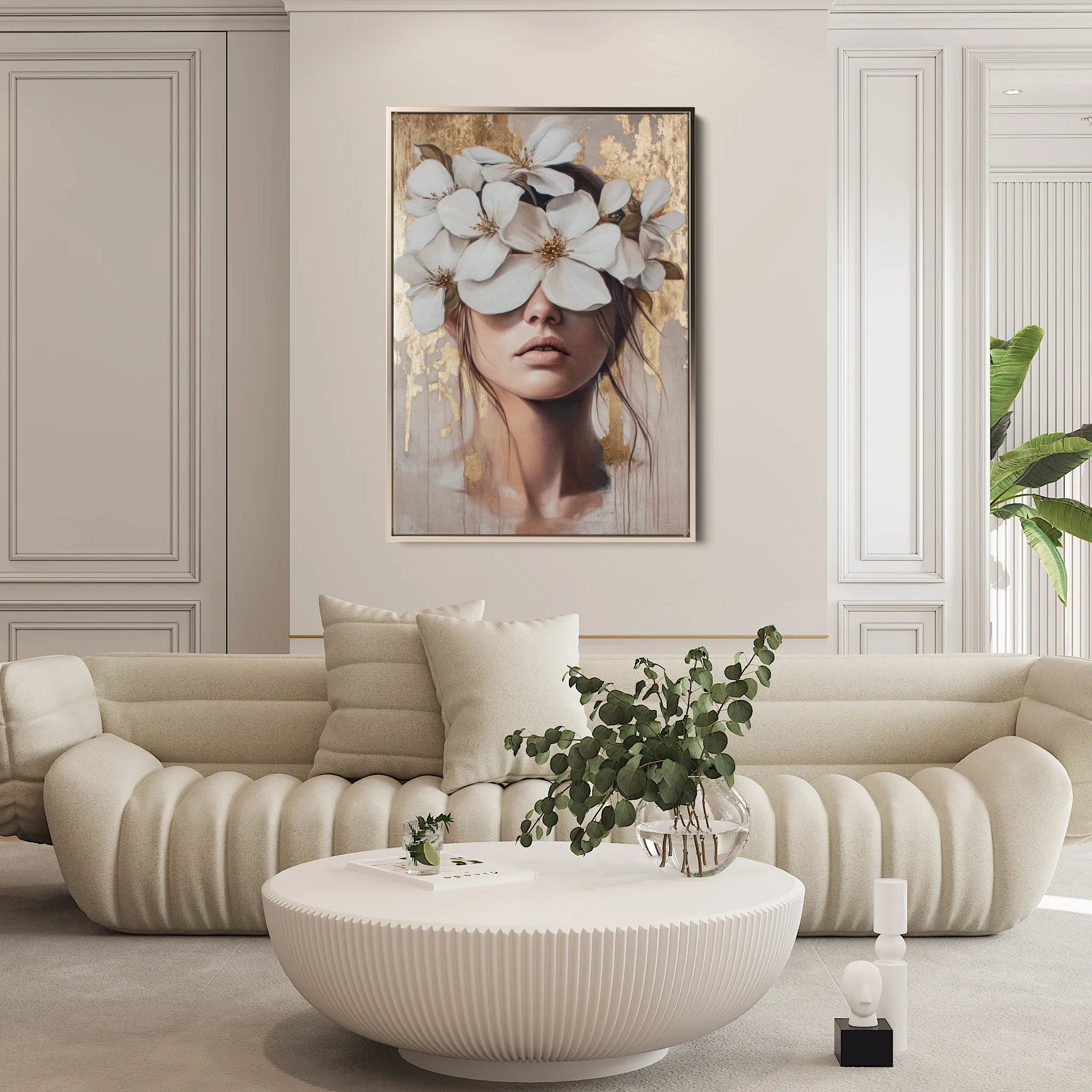 Portrait 232 Canvas Art 60 x 40 cm / Black