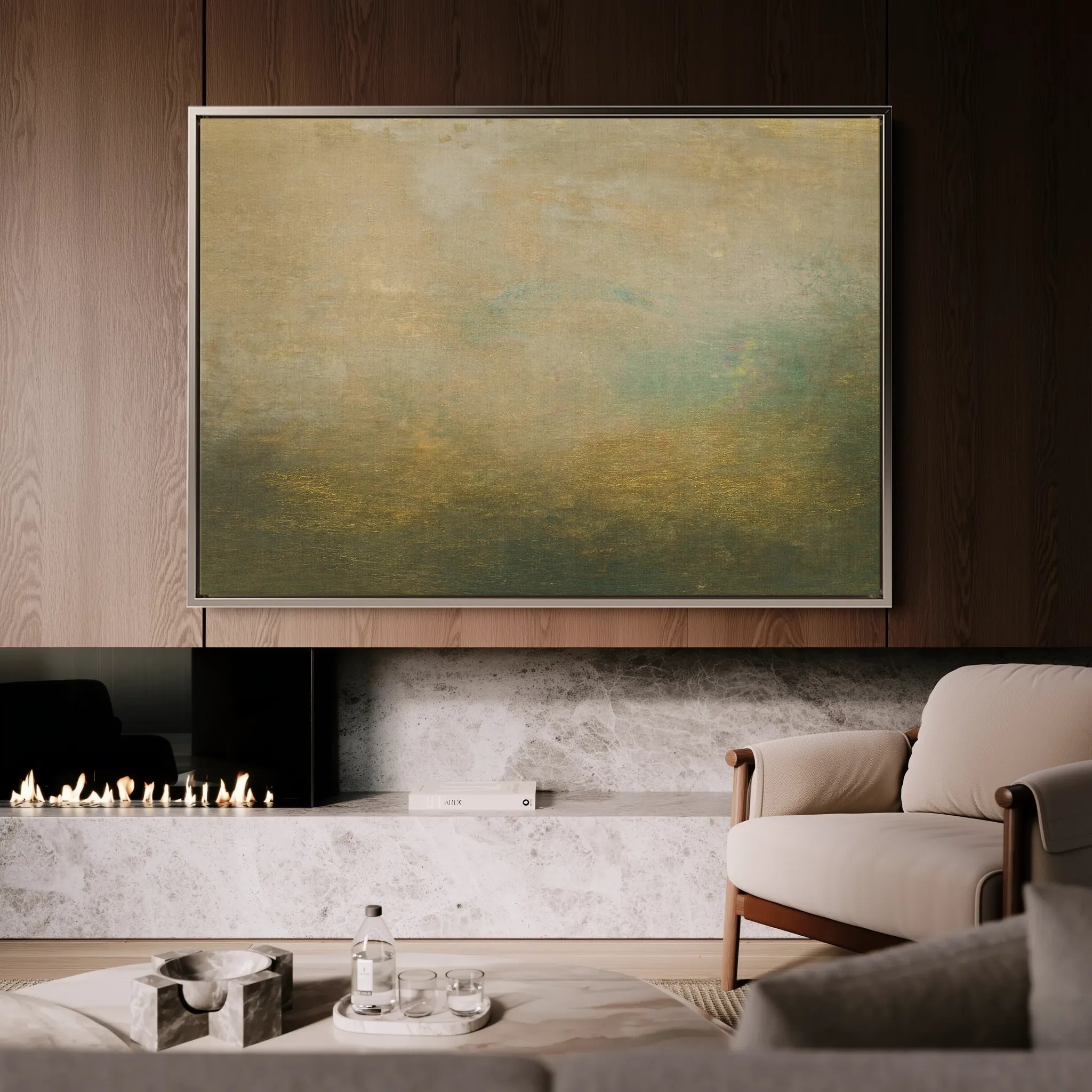 Abstract 233 Canvas Art 60 x 40 cm / Black