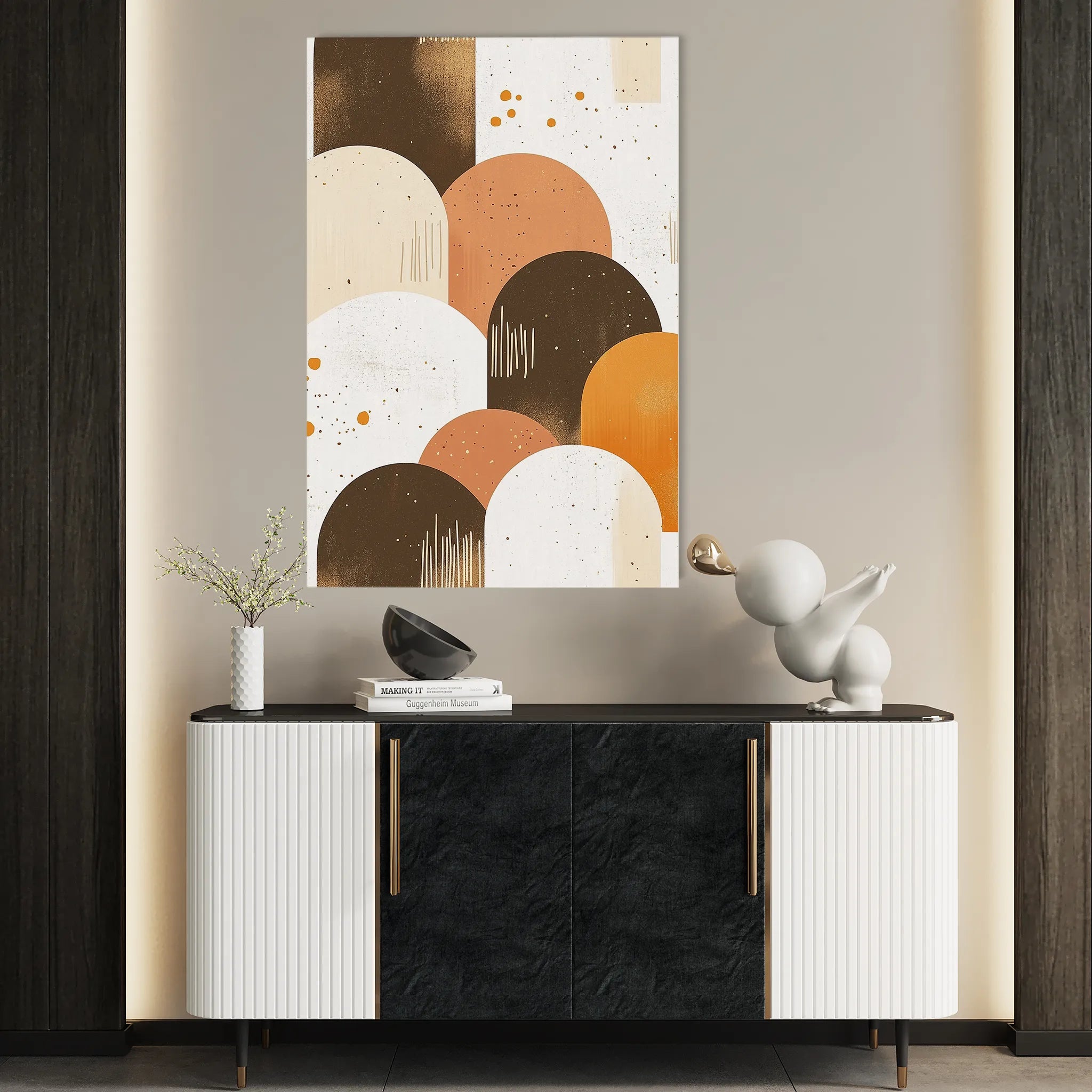 Boho 233 Canvas Art 60 x 40 cm / Black