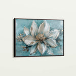 Floral 233 Canvas Art 60 x 40 cm / Black