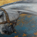Horses 233 Canvas Art 60 x 40 cm / Black