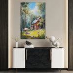 Landscape 233 Canvas Art 60 x 40 cm / Black