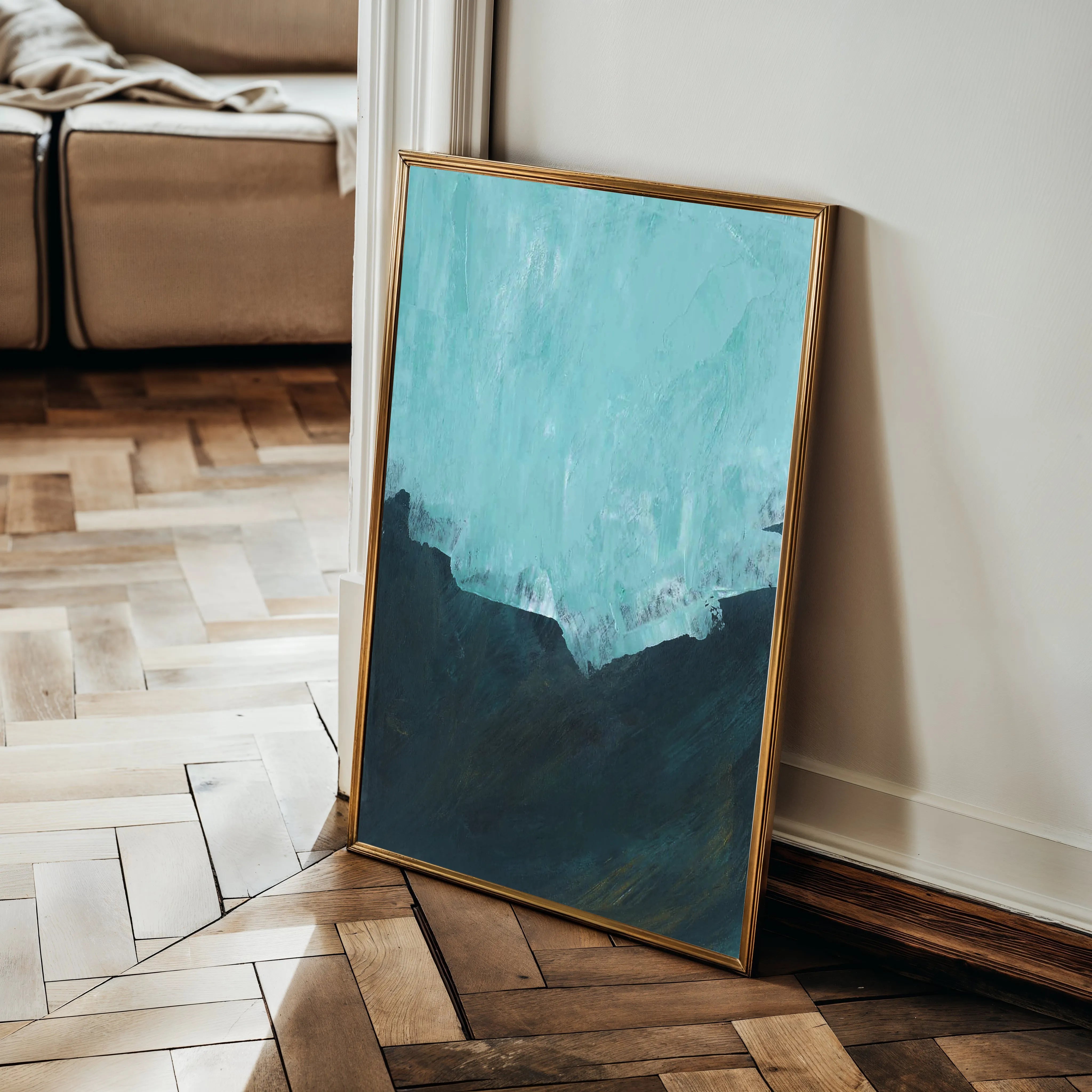 Abstract 234 Canvas Art 60 x 40 cm / Black