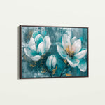 Floral 234 Canvas Art 60 x 40 cm / Black