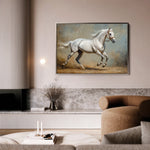 Horses 234 Canvas Art 60 x 40 cm / Black