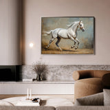 Horses 234 Canvas Art 60 x 40 cm / Black