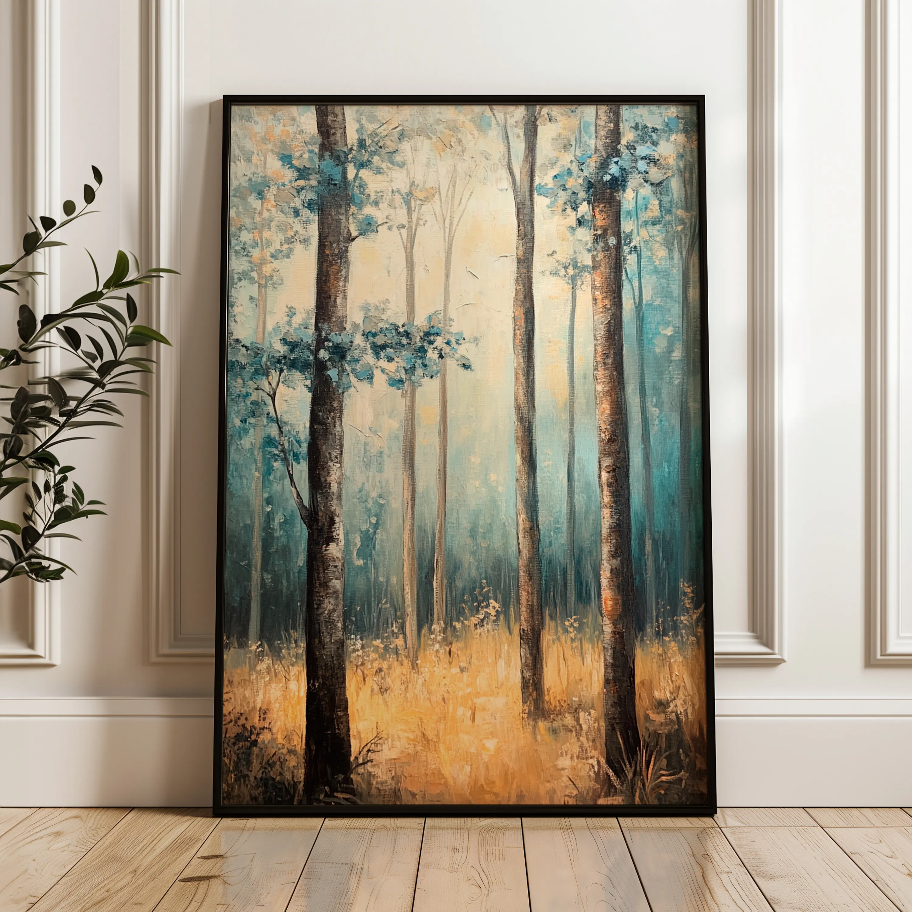 Landscape 234 Canvas Art 60 x 40 cm / Black