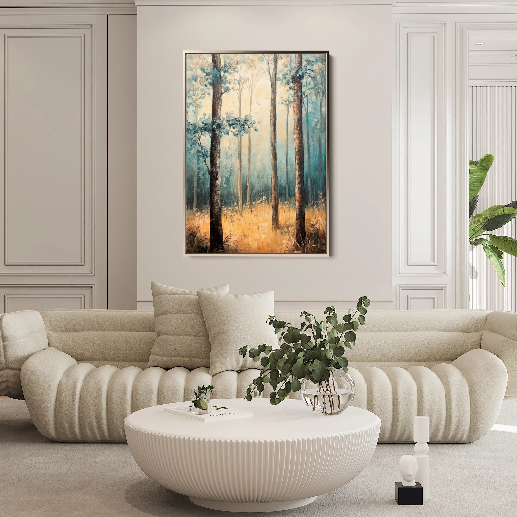 Landscape 234 Canvas Art 60 x 40 cm / Black