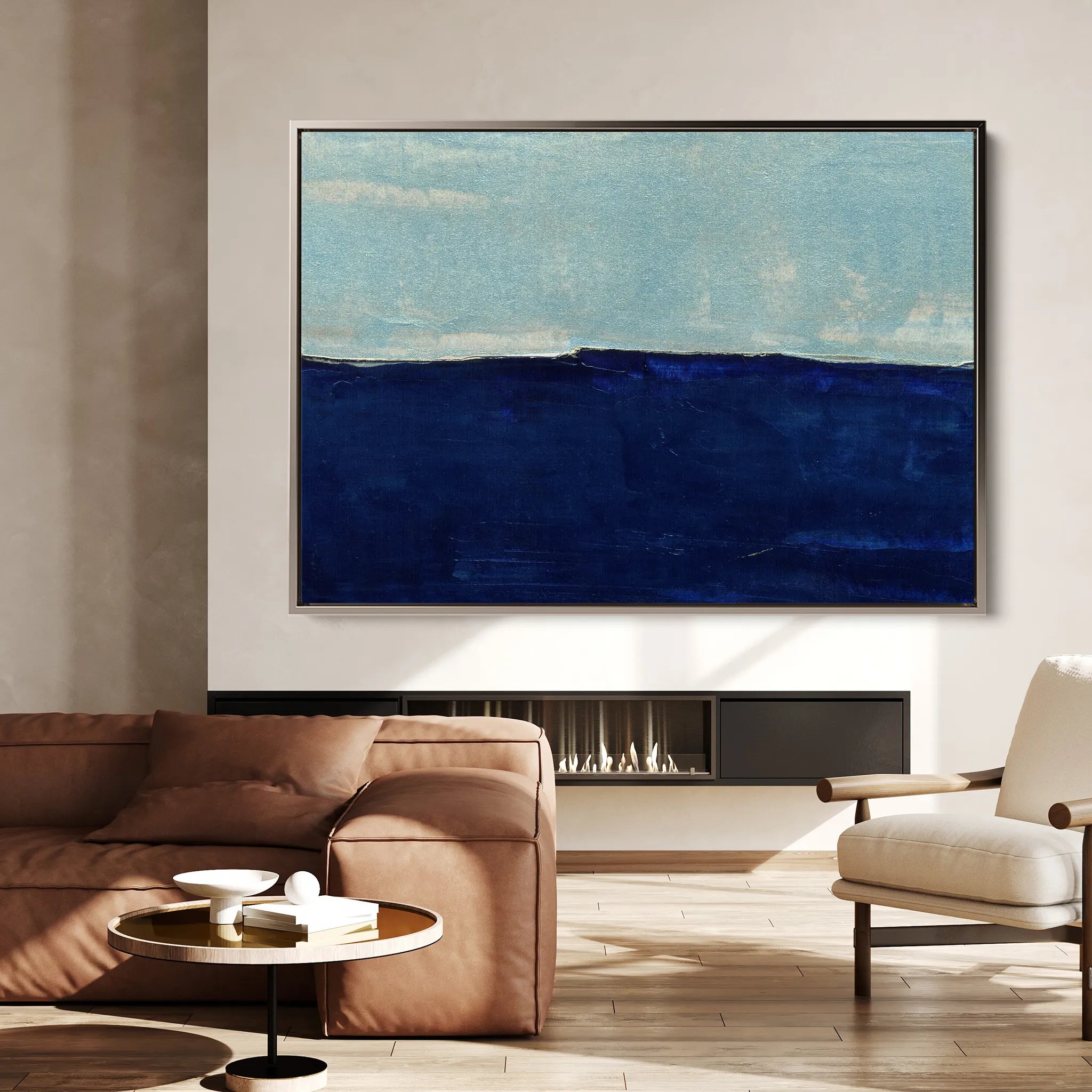 Abstract 235 Canvas Art 60 x 40 cm / Black