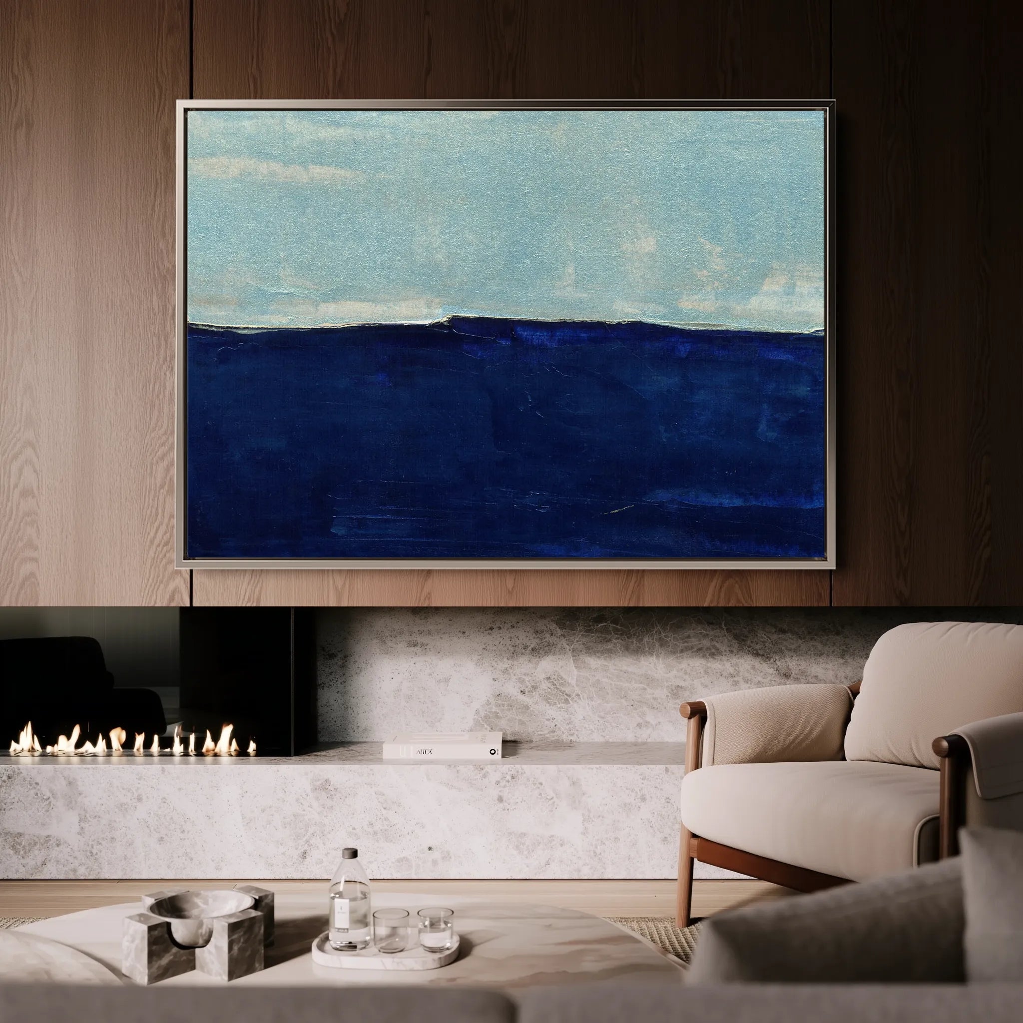 Abstract 235 Canvas Art 60 x 40 cm / Black