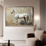 Horses 235 Canvas Art 60 x 40 cm / Black